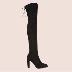Stuart Weitzman Highland Suede Over The Knee Boots Black Size 8.5